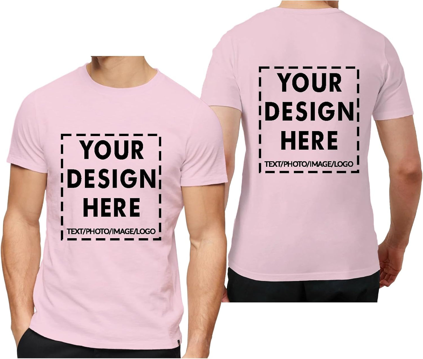 Custom T Shirts,Design Your Own Custom T Shirts, Personalized Unisex Crewneck Tee Shirt, Customize Your Image, Text & Photo