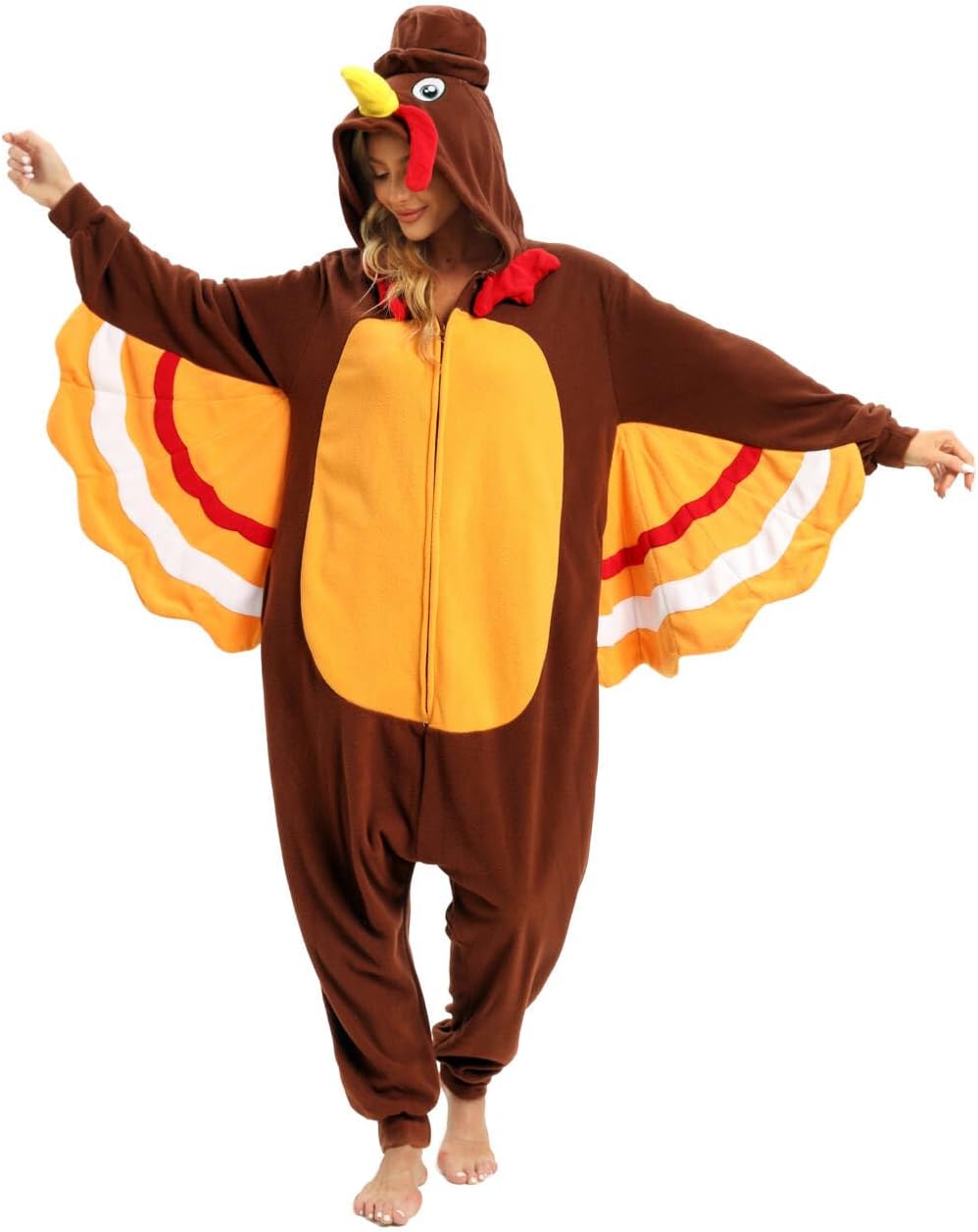 Wishliker Adult Onesie Animal Pajamas Halloween Cosplay Costumes Party Wear Blue