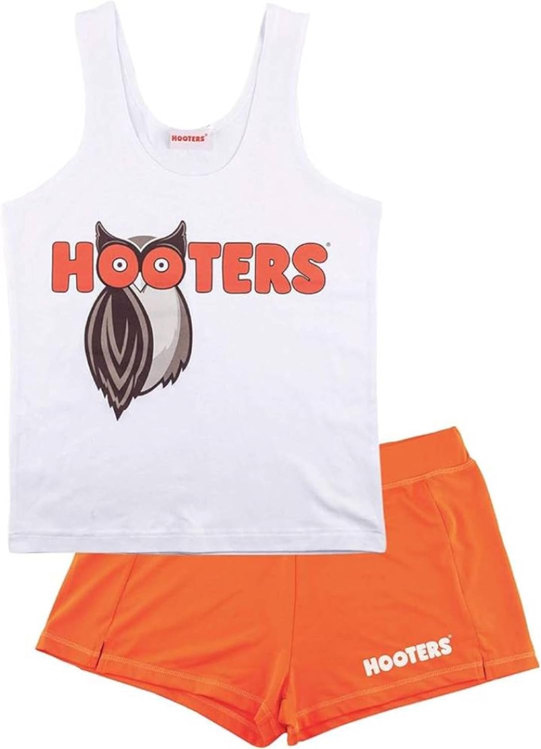 Ripple Junction Hooters Girl Iconic Waitress Outfit Includes Tank Top and Shorts Set Officially Licensed