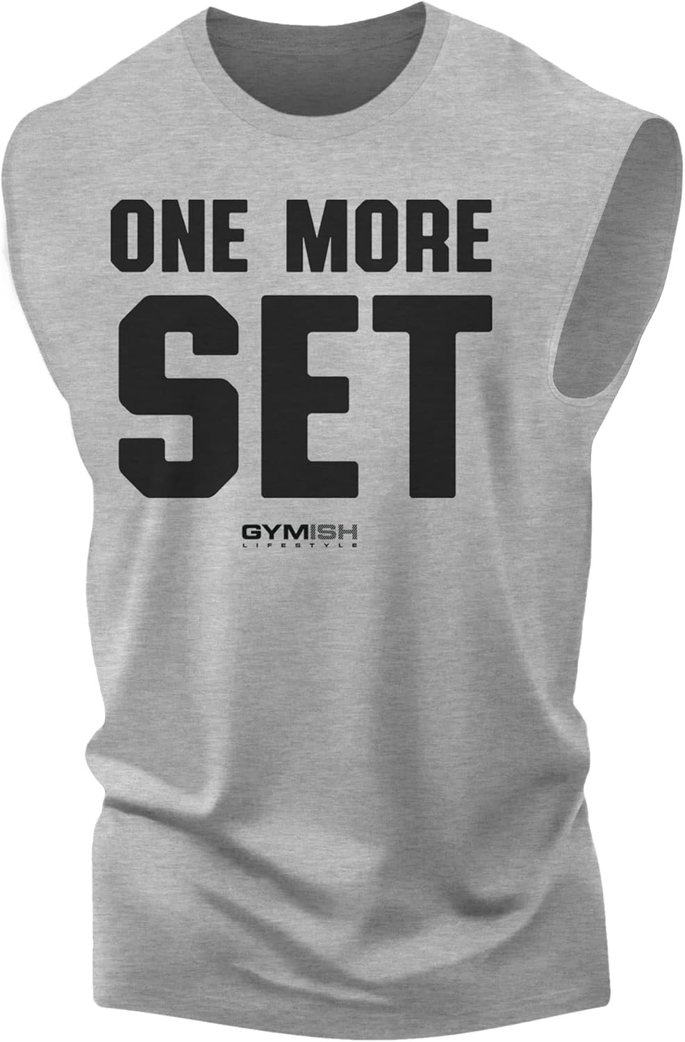 Gymish Lifestyle One More Set Motivational Lifting T-Shirt, Gym Workout Men Tees