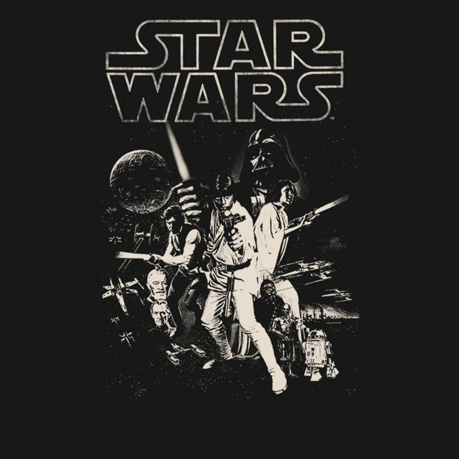 STAR WARS Men's Official 'Poster' Graphic Tee