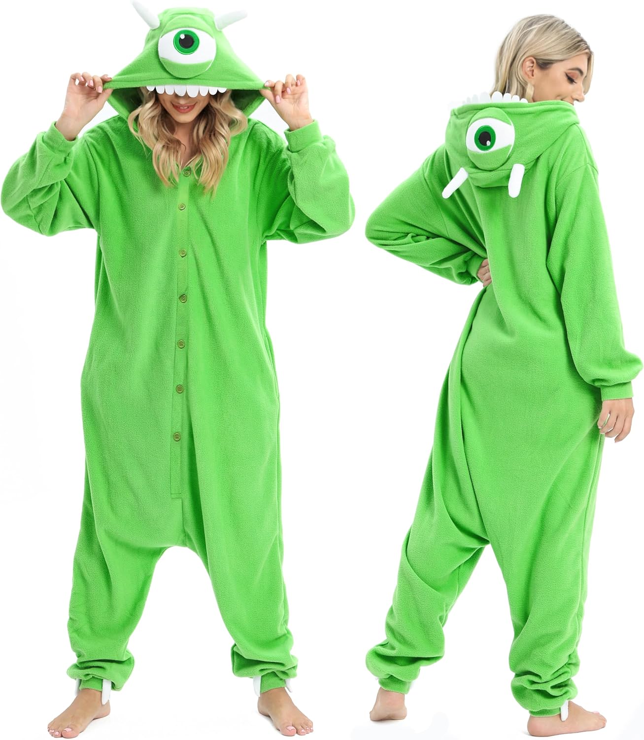 Wishliker Adult Onesie Animal Pajamas Halloween Cosplay Costumes Party Wear Blue