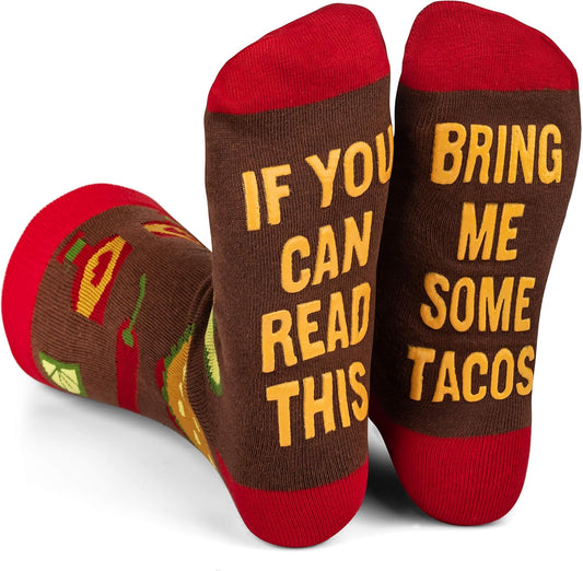 Lavley If You Can Read This, Bring Me Funny Socks - Novelty Gifts for Men, Women and Teens